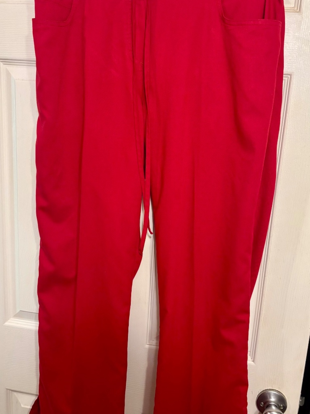 Grey's Anatomy Red Scrub Pants. XL - Picture 3 of 6